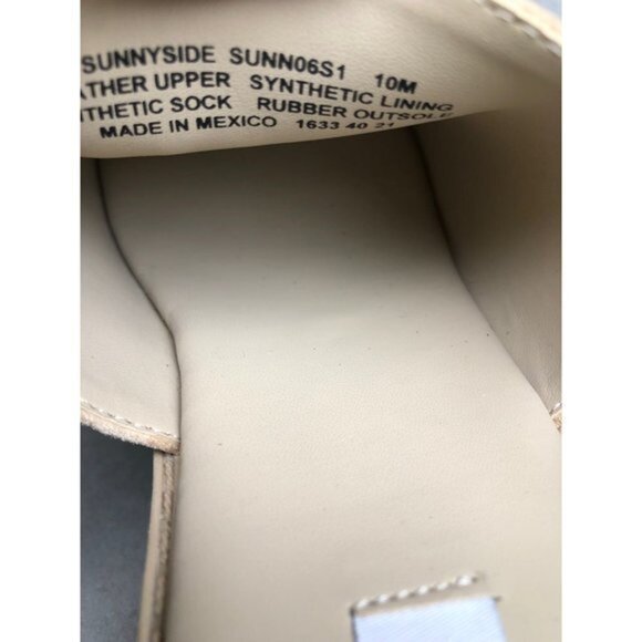 Steve Madden Sunnyside beige Suede Chunky Sandals size 10M - Picture 5 of 7